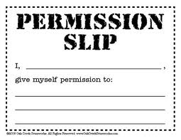 permission slip